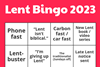 Lent Bingo 2023