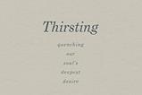 Thirsting