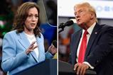 Donald Trump and Kamala Harris