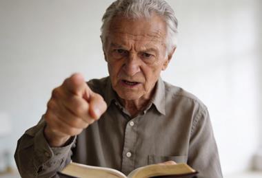 Elderly Man Speaking