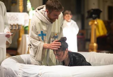 Catholic Easter Baptisms France
