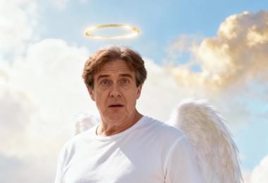 Angelic Figure in Sky