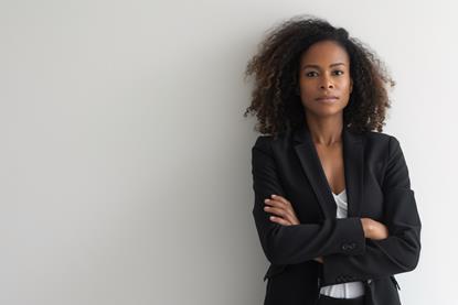 Confident Professional African Woman in Business Attire