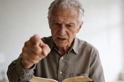 Elderly Man Speaking