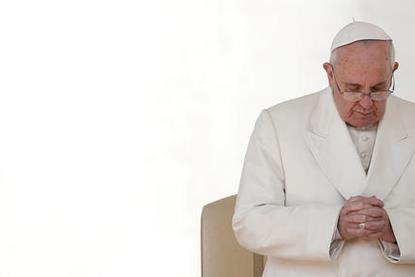 Pope Francis in prayer
