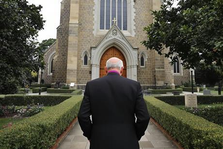 Cleric Approaching Church (1)
