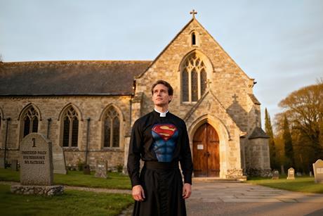 Superhero Cleric Pose