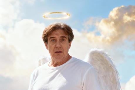 Angelic Figure in Sky