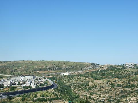 Settler road near Bethlehem