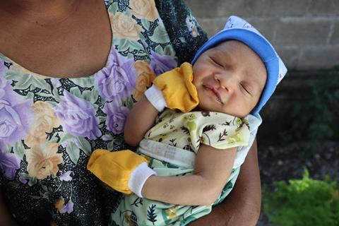 Bernadete's newborn baby named Luiza