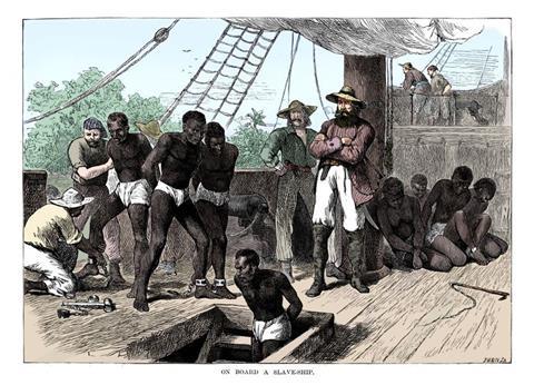 Captives-being-brought-on-board-a-slave-ship-on-the-west-coast-of-africa--slave-coast--c1880-802464822-59fb46fc0d327a003632d7d3
