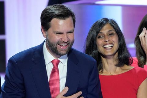 2025-08-27T200029Z_561689899_MT1USATODAY26939470_RTRMADP_3_JD-VANCE-AND-HIS-WIFE-USHA-CHILUKURI-VANCE-STAND-WITH