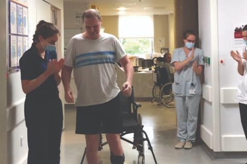 Walking out of hospital -14th Aug 2020