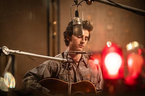 Timothee Chalamat in Bob Dylan biopic A Complete Unknown