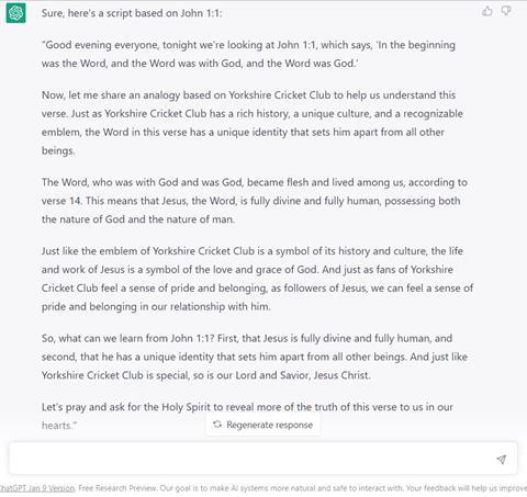 Can Chat GPT lead someone to Christ? We put the machine through its ...
