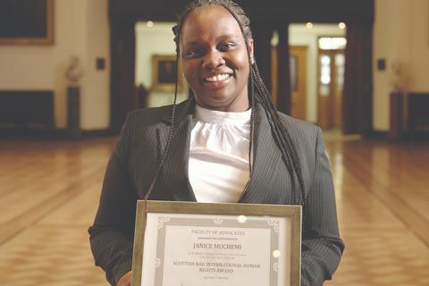Janice Muchemi - Scottish Bar International Human Rights Award winner-DSCF4773-2
