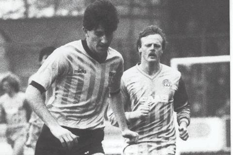 Graham playing at home for Cambridge United against Manchester City in the Championship